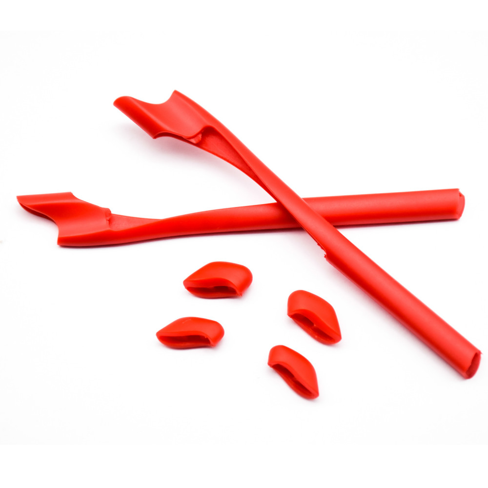 Imytpft Red Compatible/Replacement For Oakley Half Jacket 2.0 XL Sunglasses  Silicone Leg Set Rubber Kit