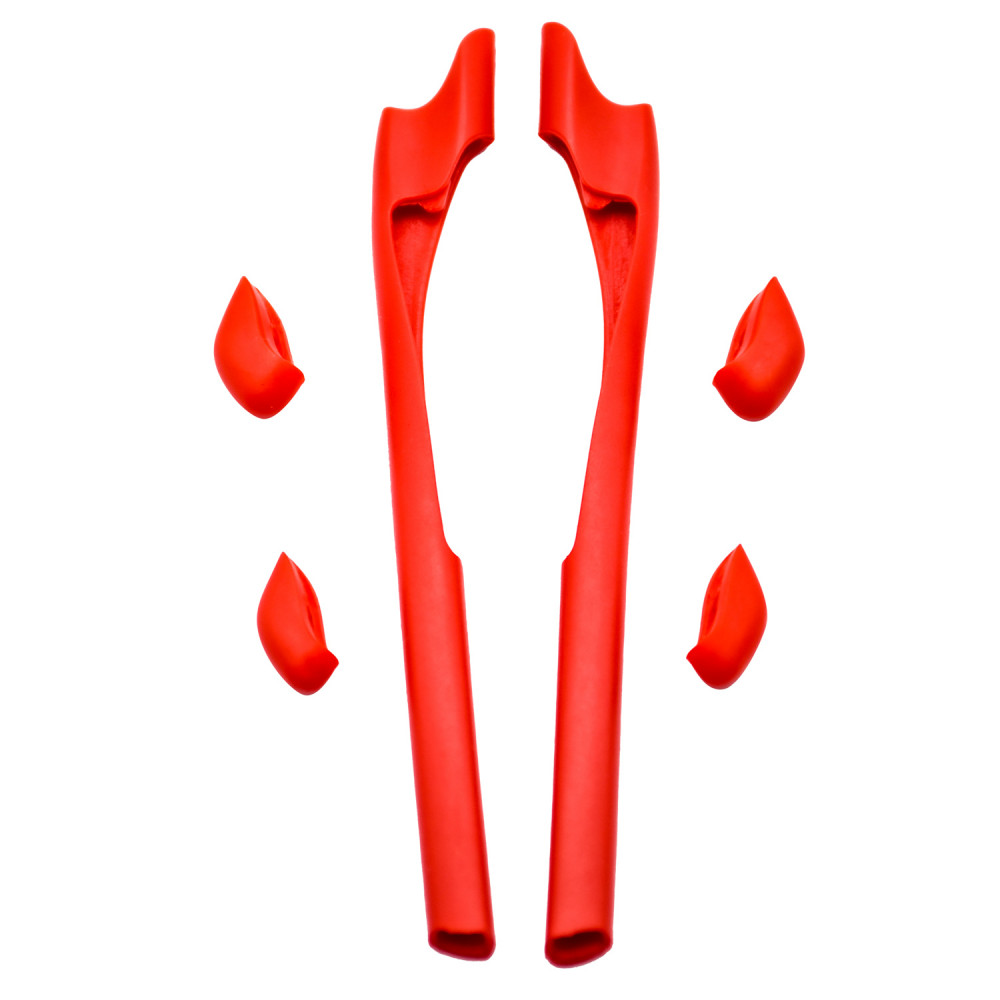 Imytpft Red Compatible/Replacement For Oakley Half Jacket 2.0 XL Sunglasses  Silicone Leg Set Rubber Kit