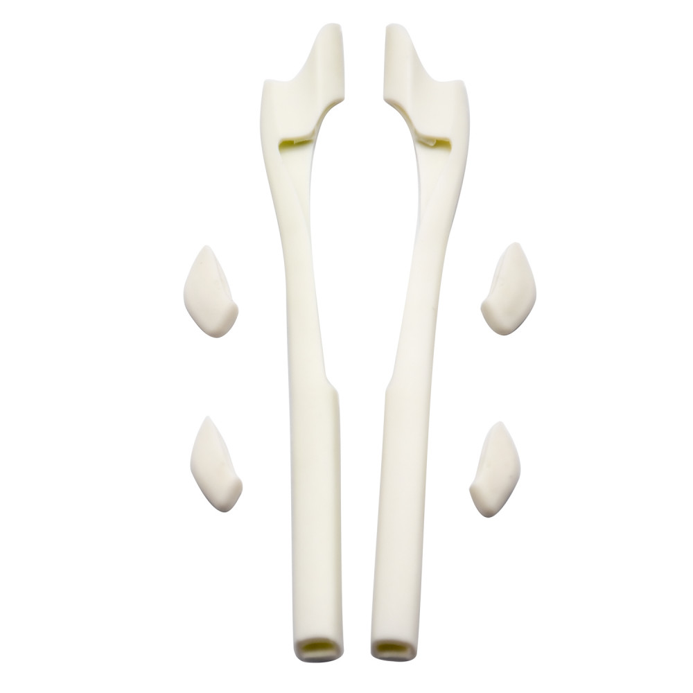 Imytpft White Compatible/Replacement For Oakley Half Jacket 2.0 Sunglasses  Silicone Leg Set Rubber Kit