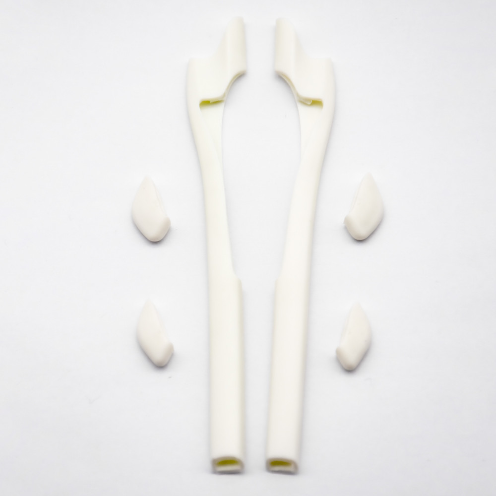 Imytpft White Compatible/Replacement For Oakley Half Jacket 2.0 Sunglasses  Silicone Leg Set Rubber Kit