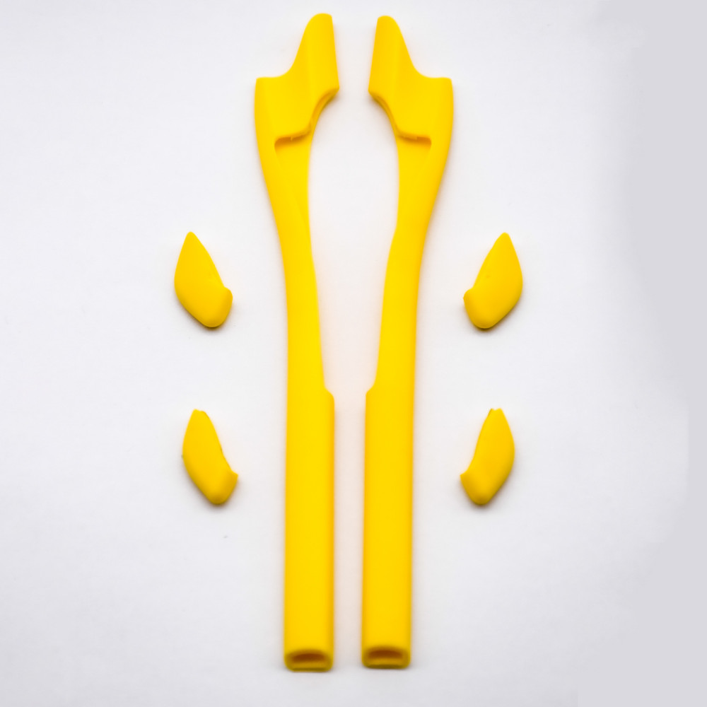 Imytpft Yellow Compatible/Replacement For Oakley Half Jacket 2.0 Sunglasses  Silicone Leg Set Rubber Kit