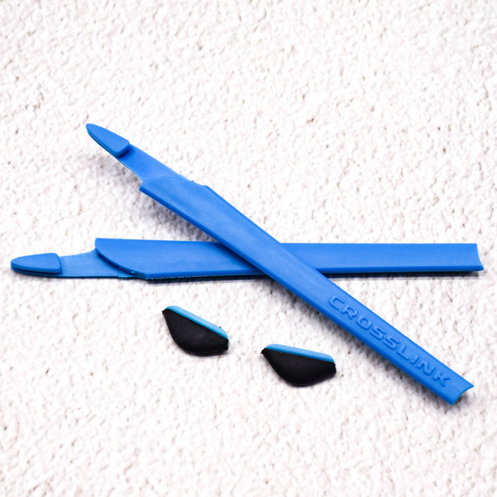 Imytpft Blue Compatible/Replacement Silicone Leg Set For Oakley Crosslink Sunglasses Rubber Kit