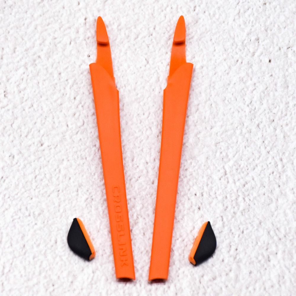 Imytpft Orange Compatible/Replacement Silicone Leg Set For Oakley Crosslink Sunglasses Rubber Kit