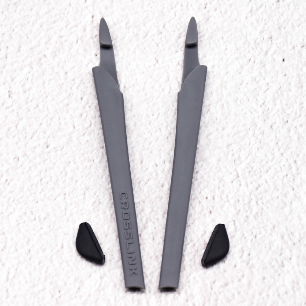 Imytpft Grey Compatible/Replacement Silicone Leg Set For Oakley Crosslink Sunglasses Rubber Kit