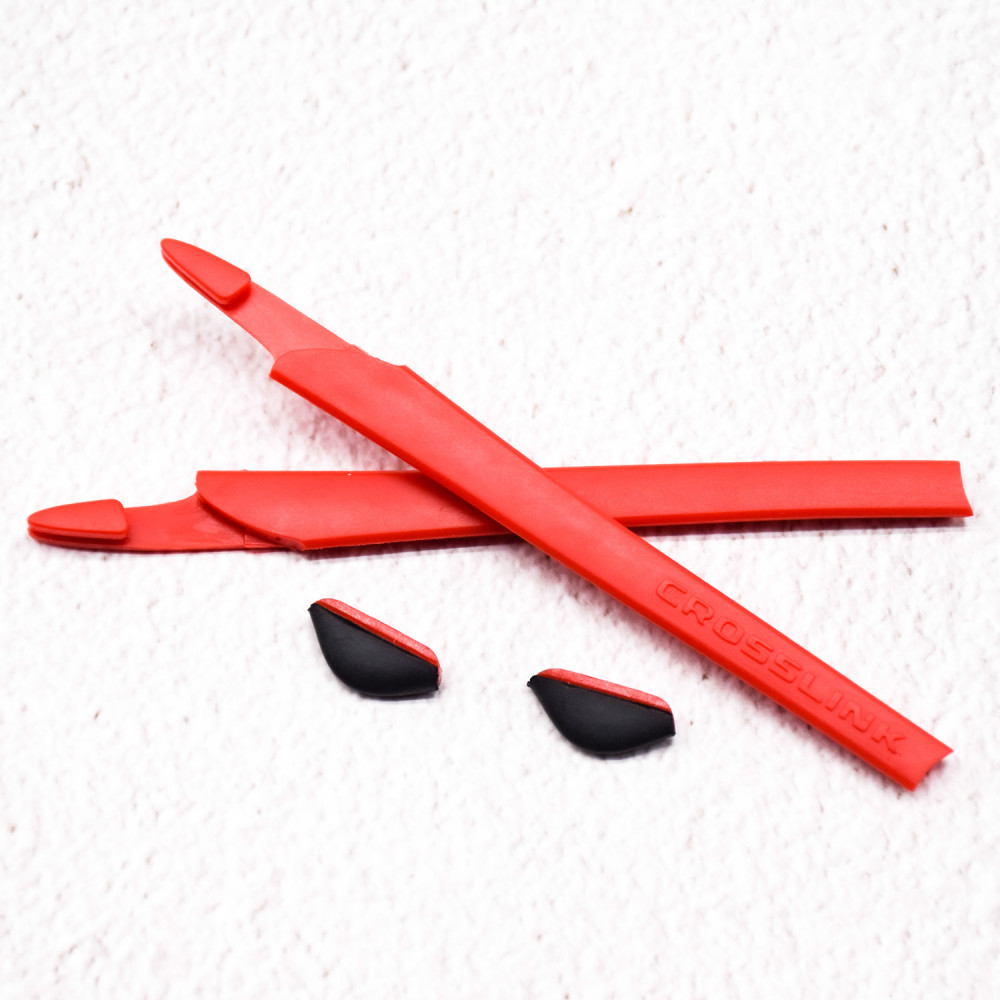 Imytpft Red Compatible/Replacement Silicone Leg Set For Oakley Crosslink Sunglasses Rubber Kit Imytpft Red Compatible/Replacement Silicone Leg Set For Oakley Crosslink Sunglasses Rubber Kit