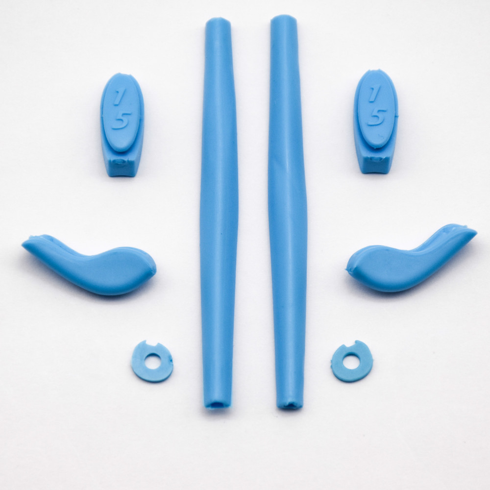 Imytpft Blue Compatible/Replacement Silicone Leg Set For Oakley Juliet Sunglasses Rubber Kit