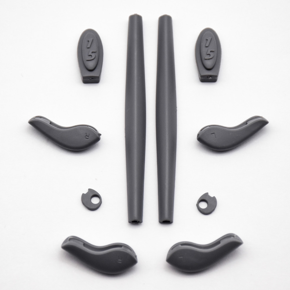Imytpft Dark Grey Compatible/Replacement Silicone Leg Set For Oakley Juliet Sunglasses Rubber Kit