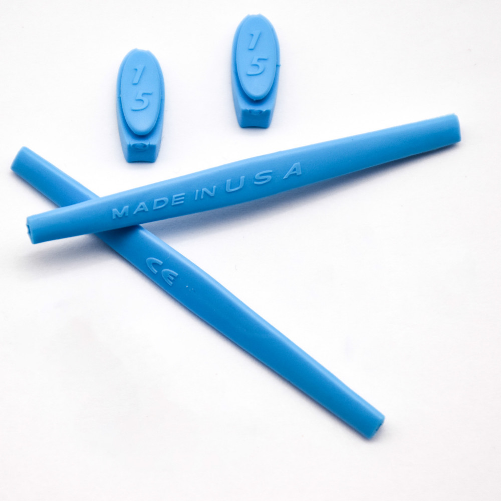 Imytpft Blue Compatible/Replacement Silicone Leg Set For Oakley X Metal XX Sunglasses Rubber Kit