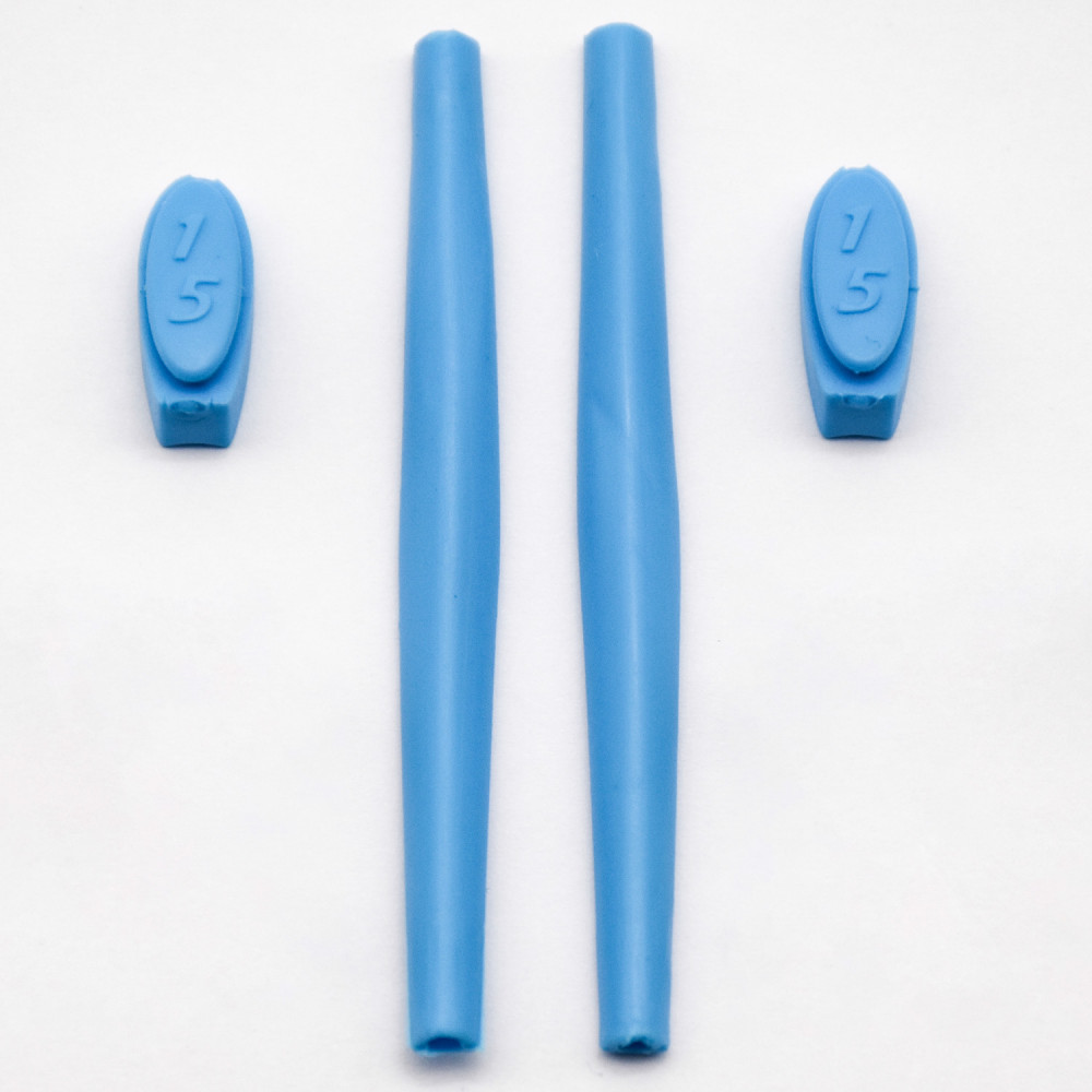 Imytpft Blue Compatible/Replacement Silicone Leg Set For Oakley X Metal XX Sunglasses Rubber Kit