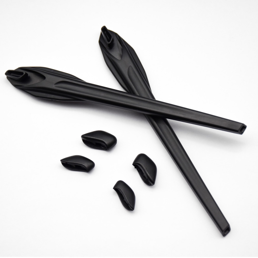 Imytpft Black Compatible/Replacement Silicone Leg Set For Oakley Flak 2.0/Flak 2.0 XL Sunglasses Rubber Kit