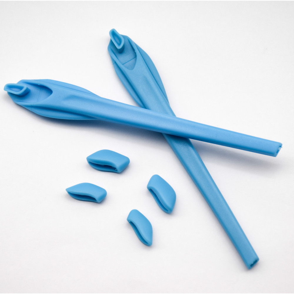 Imytpft Blue Compatible/Replacement Silicone Leg Set For Oakley Flak 2.0/Flak 2.0 XL Sunglasses Rubber Kit