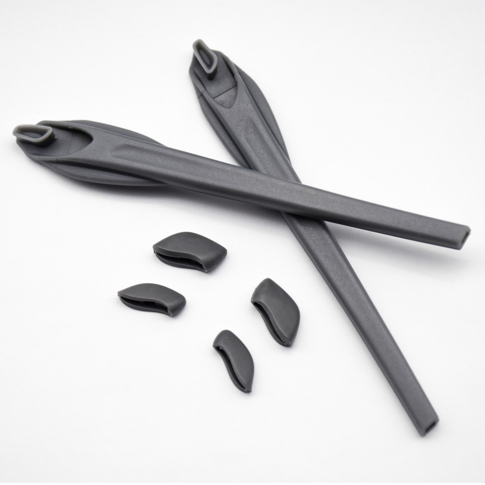 Imytpft Dark Grey Compatible/Replacement Silicone Leg Set For Oakley Flak 2.0/Flak 2.0 XL Sunglasses Rubber Kit