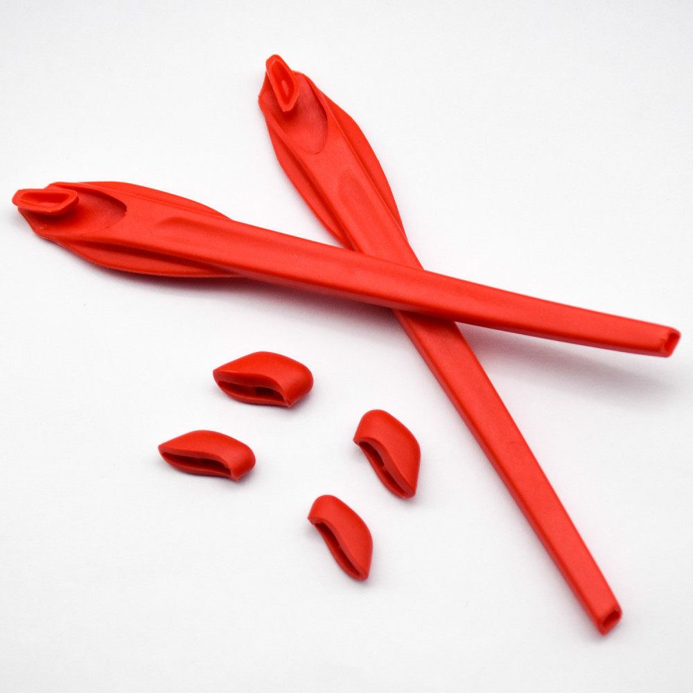 Imytpft Red Compatible/Replacement Silicone Leg Set For Oakley Flak 2.0/Flak 2.0 XL Sunglasses Rubber Kit