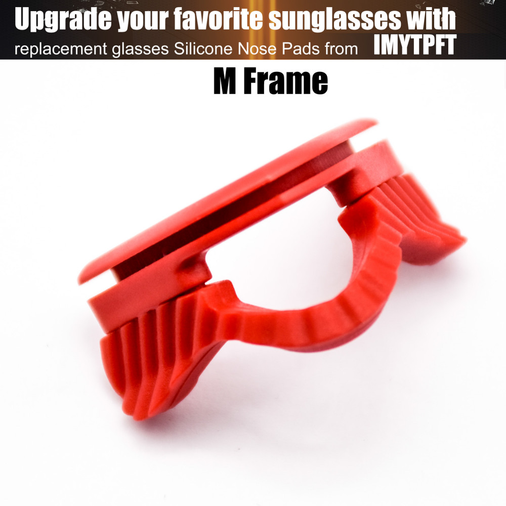 Imytpft All Red Compatible/Replacement Silicone Nose Pads For Oakley M Frame Series Earsocks