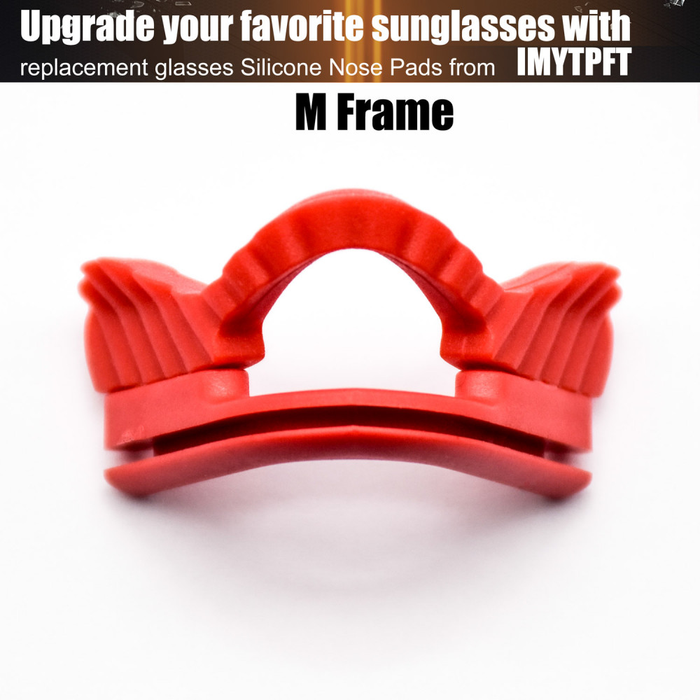 Imytpft All Red Compatible/Replacement Silicone Nose Pads For Oakley M Frame Series Earsocks