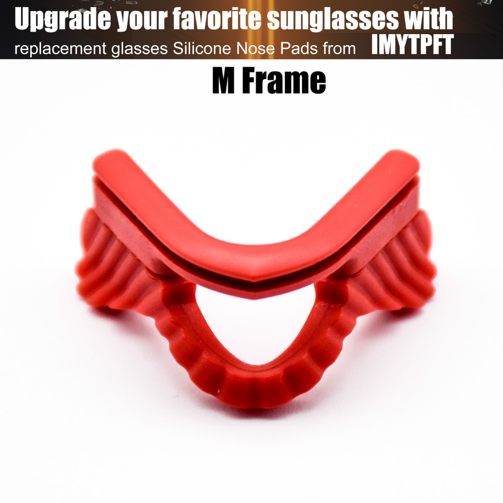 Imytpft All Red Compatible/Replacement Silicone Nose Pads For Oakley M Frame Series Earsocks