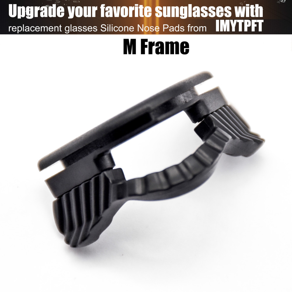Imytpft Black Compatible/Replacement Silicone Nose Pads For Oakley M Frame Series Earsocks