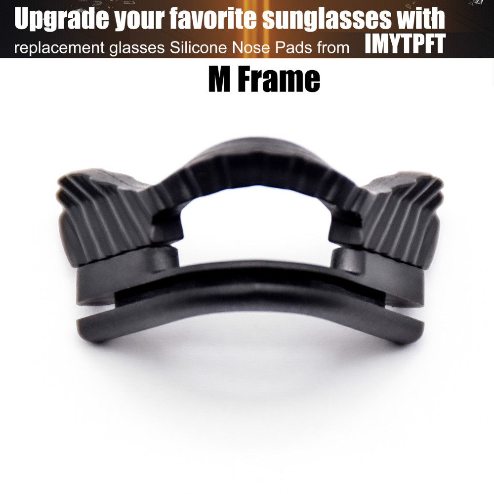 Imytpft Black Compatible/Replacement Silicone Nose Pads For Oakley M Frame Series Earsocks
