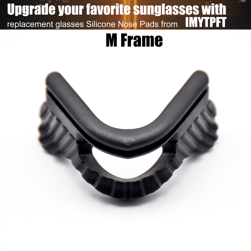 Imytpft Black Compatible/Replacement Silicone Nose Pads For Oakley M Frame Series Earsocks