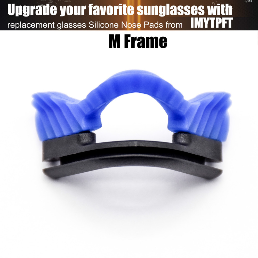 Imytpft Blue Compatible/Replacement Silicone Nose Pads For Oakley M Frame Series Earsocks