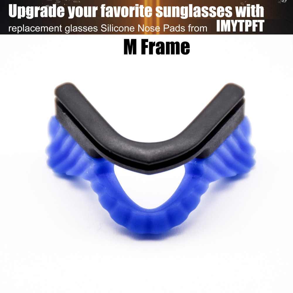 Imytpft Blue Compatible/Replacement Silicone Nose Pads For Oakley M Frame Series Earsocks
