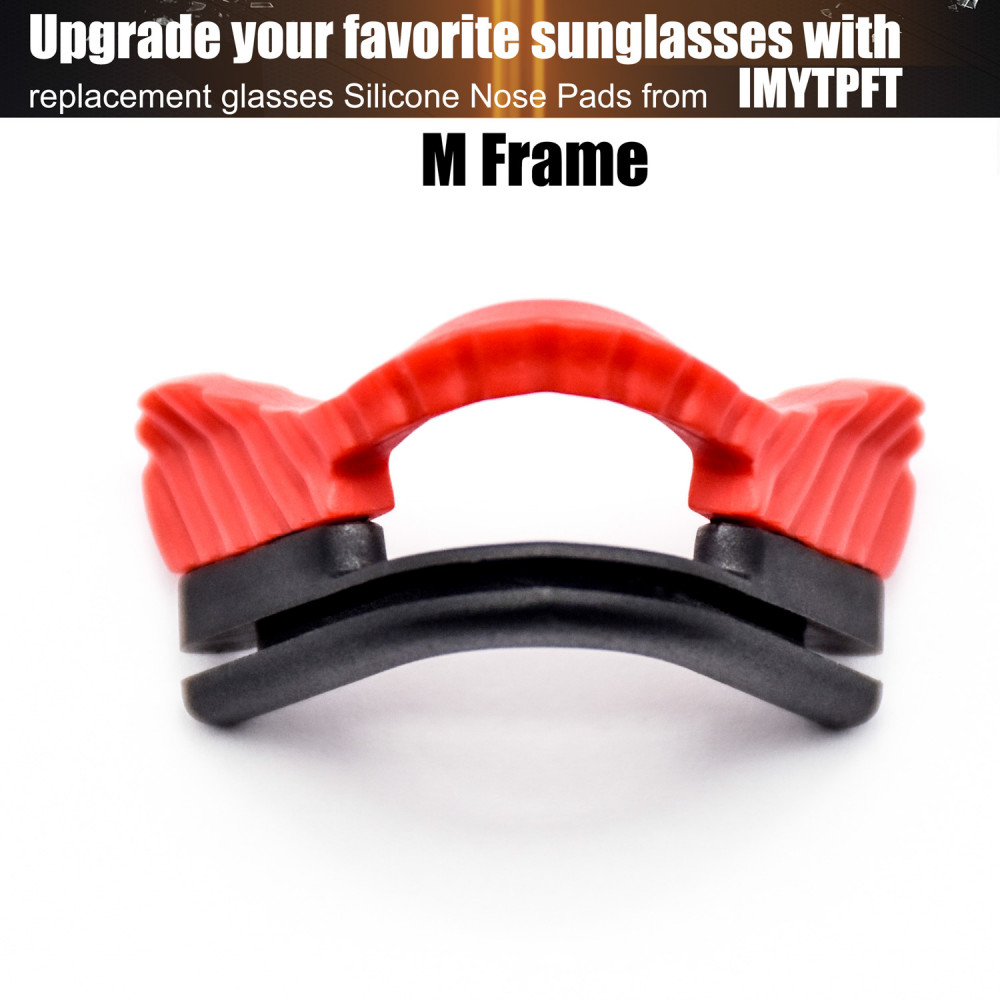 Imytpft Red Compatible/Replacement Silicone Nose Pads For Oakley M Frame Series Earsocks