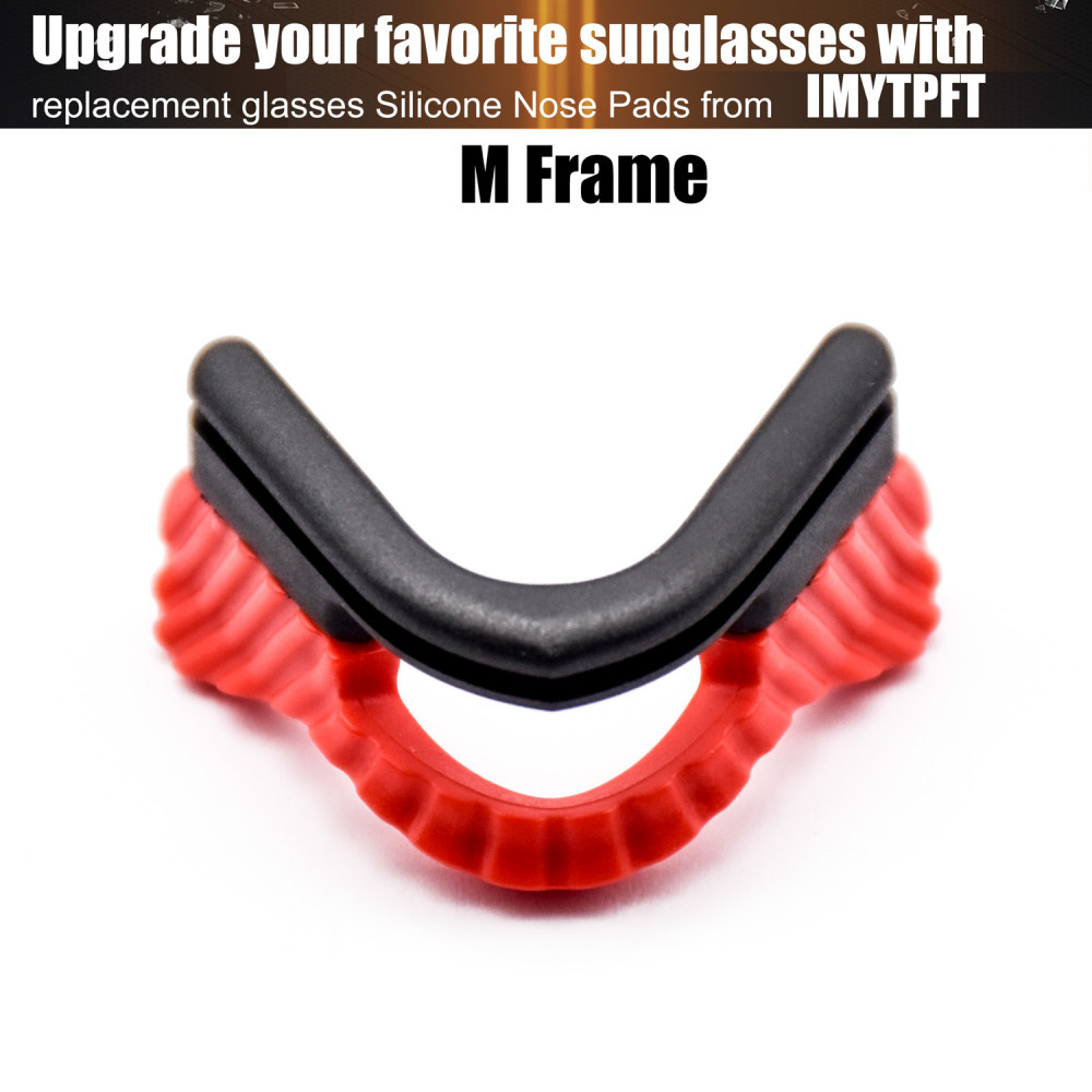Imytpft Red Compatible/Replacement Silicone Nose Pads For Oakley M Frame Series Earsocks