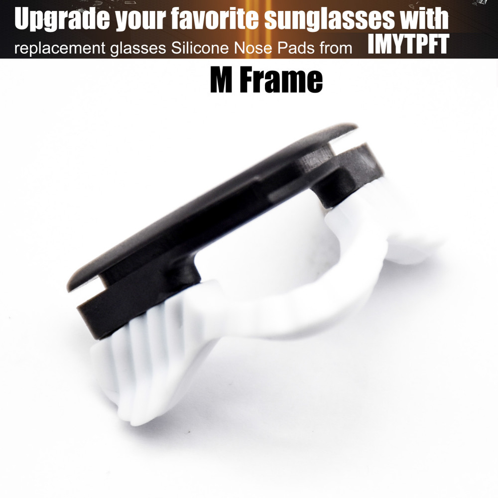 Imytpft White Compatible/Replacement Silicone Nose Pads For Oakley M Frame Series Earsocks