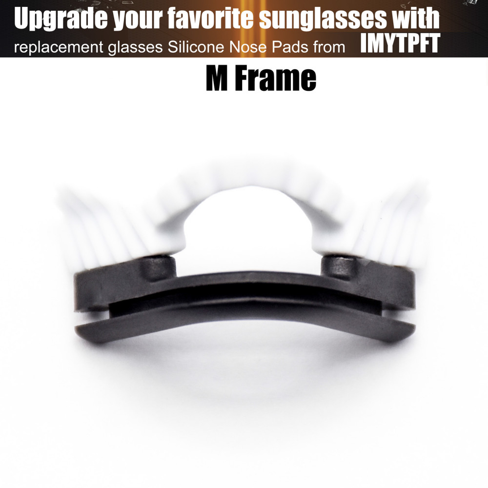 Imytpft White Compatible/Replacement Silicone Nose Pads For Oakley M Frame Series Earsocks