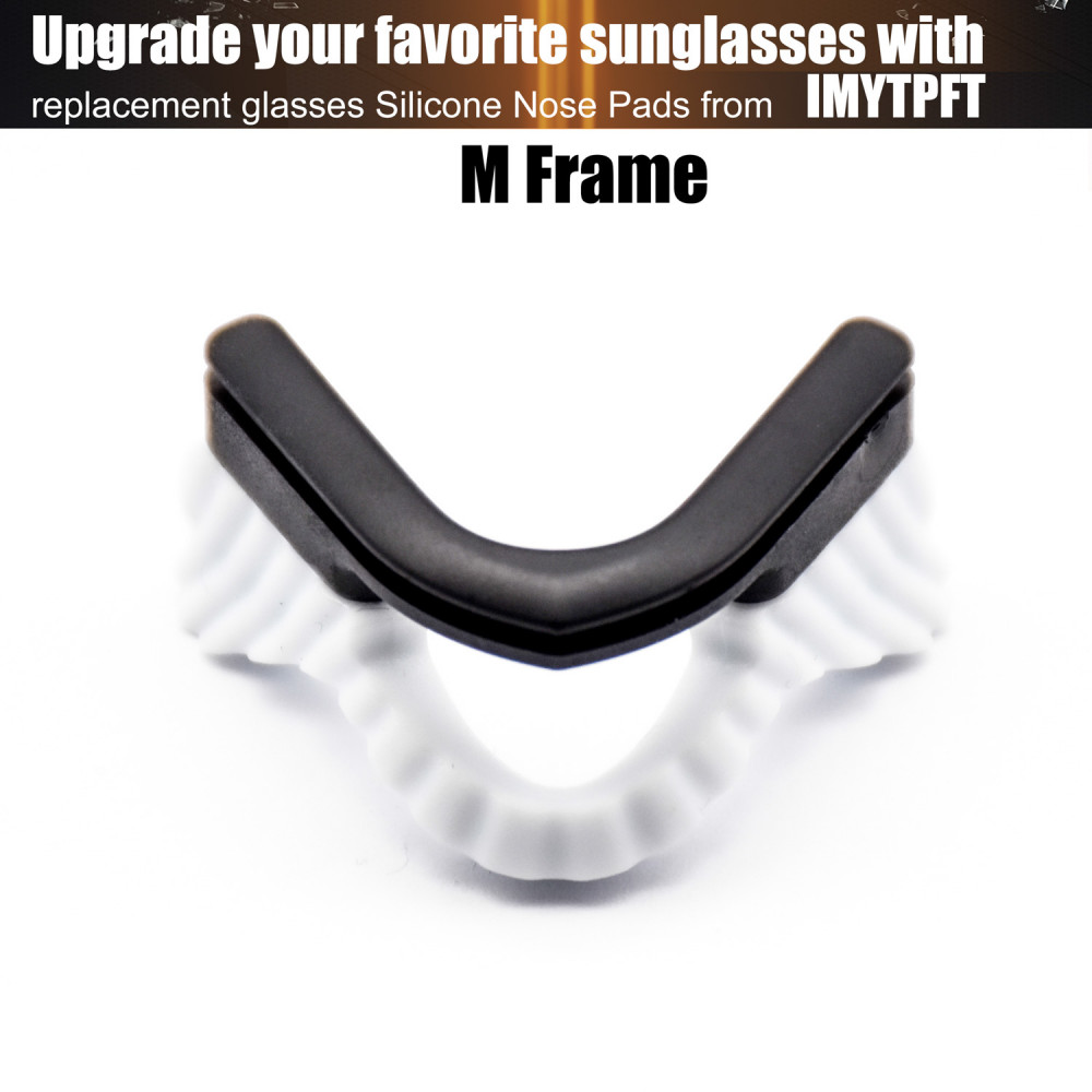 Imytpft White Compatible/Replacement Silicone Nose Pads For Oakley M Frame Series Earsocks