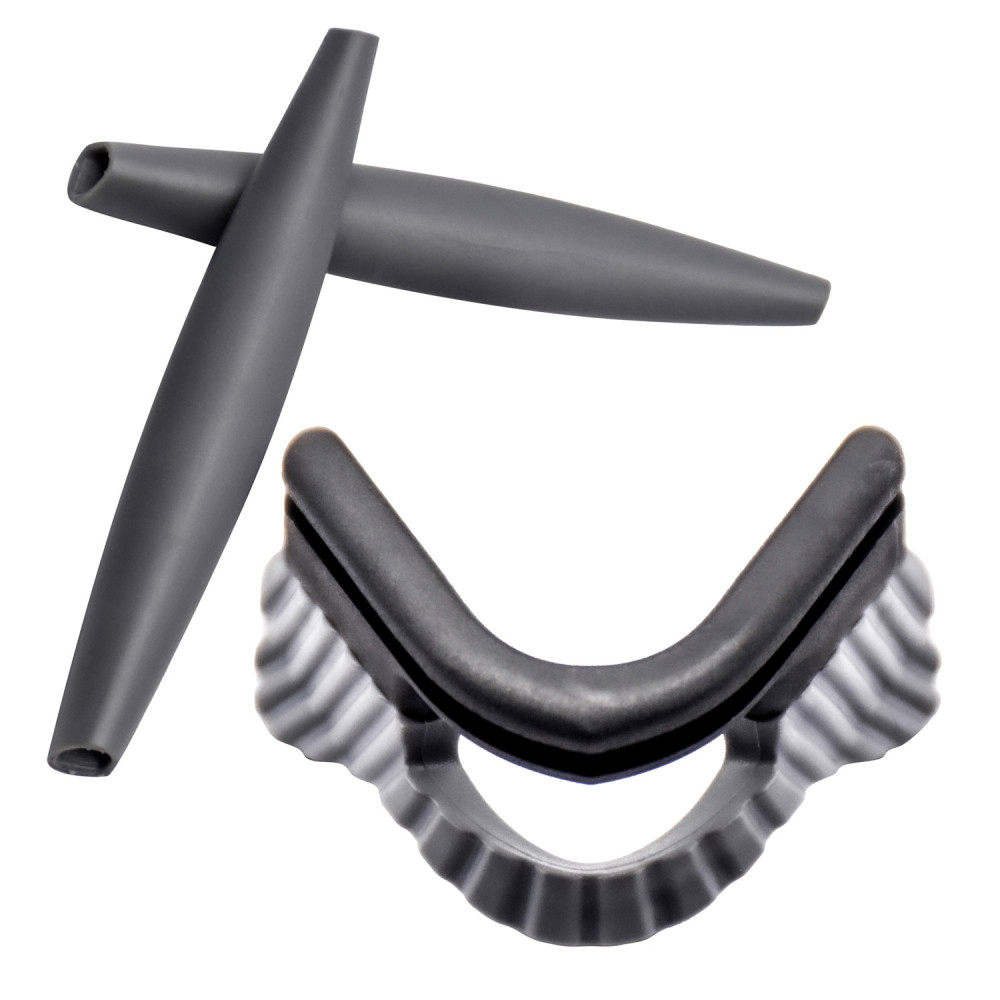 Imytpft Dark Grey Compatible/Replacement Silicone Leg and Grey Nose Pads For Oakley M Frame Series Earsocks Rubber Kit