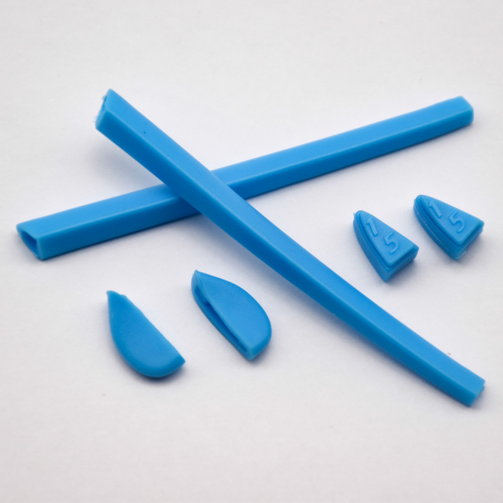 Imytpft Blue Compatible/Replacement Silicone Leg Set For Oakley Romeo 2.0 Sunglasses Rubber Kit