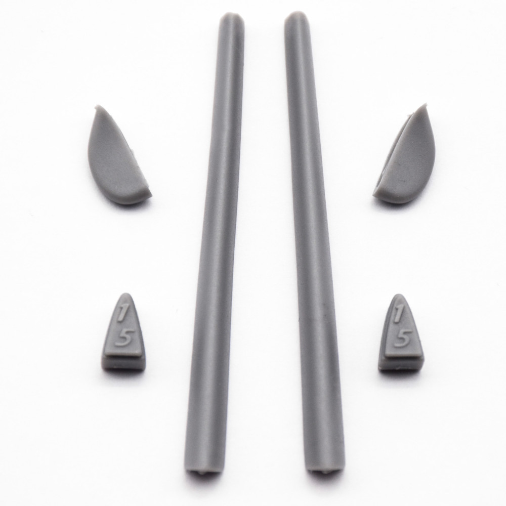 Imytpft Grey Compatible/Replacement Silicone Leg Set For Oakley Romeo 2.0 Sunglasses Rubber Kit