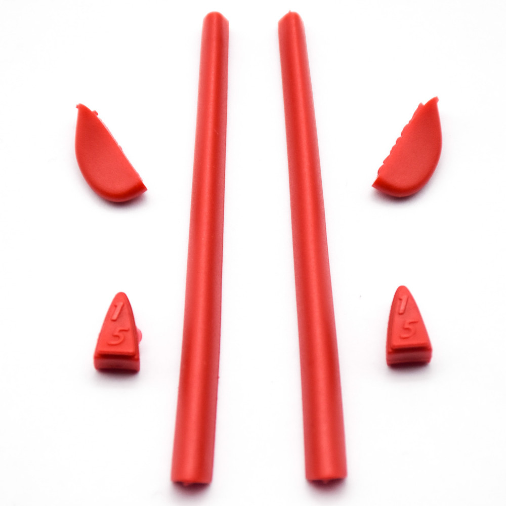 Imytpft Red Compatible/Replacement Silicone Leg Set For Oakley Romeo 2.0 Sunglasses Rubber Kit