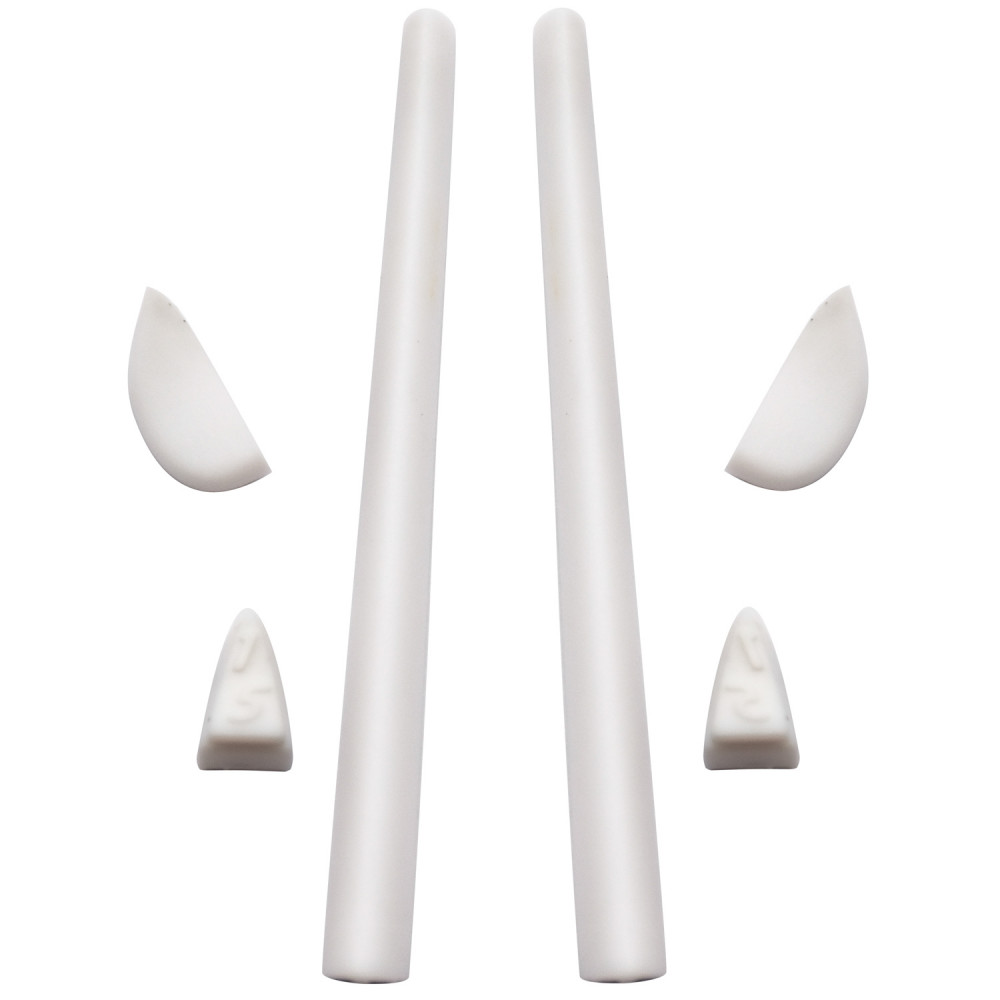Imytpft White Compatible/Replacement Silicone Leg Set For Oakley Romeo 2.0 Sunglasses Rubber Kit