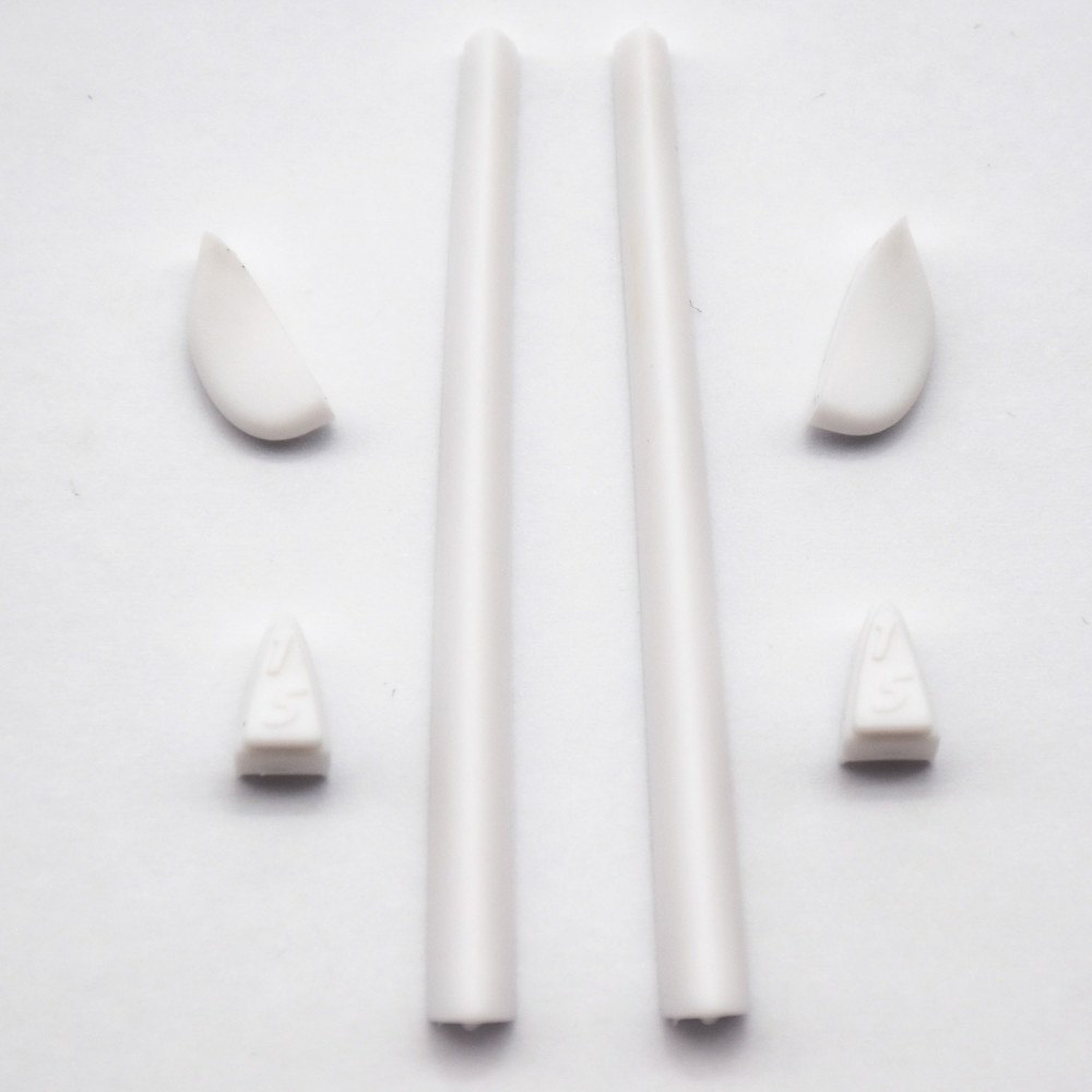 Imytpft White Compatible/Replacement Silicone Leg Set For Oakley Romeo 2.0 Sunglasses Rubber Kit