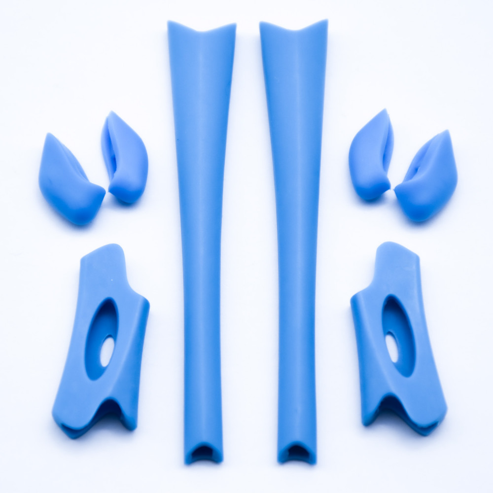 Imytpft Blue Compatible/Replacement For Rubber Kit Oakley Flak Jacket /Flak Jacket XLJ  Earsocks  