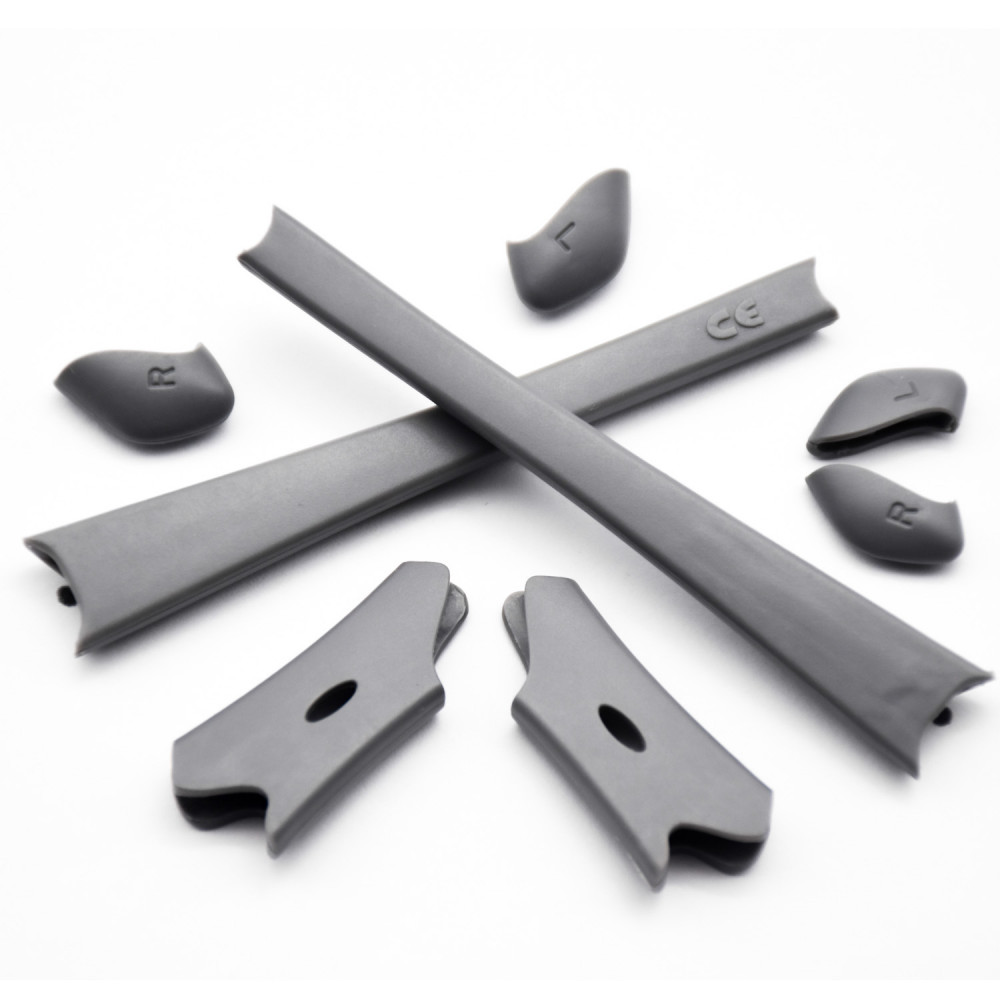 Imytpft Grey Compatible/Replacement For Rubber Kit Oakley Flak Jacket /Flak Jacket XLJ  Earsocks  