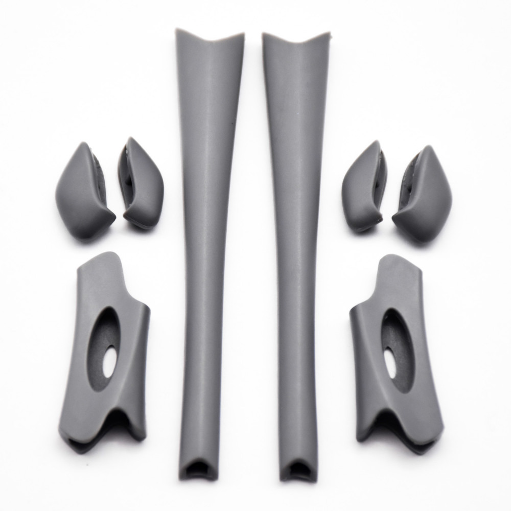 Imytpft Grey Compatible/Replacement For Rubber Kit Oakley Flak Jacket /Flak Jacket XLJ  Earsocks  