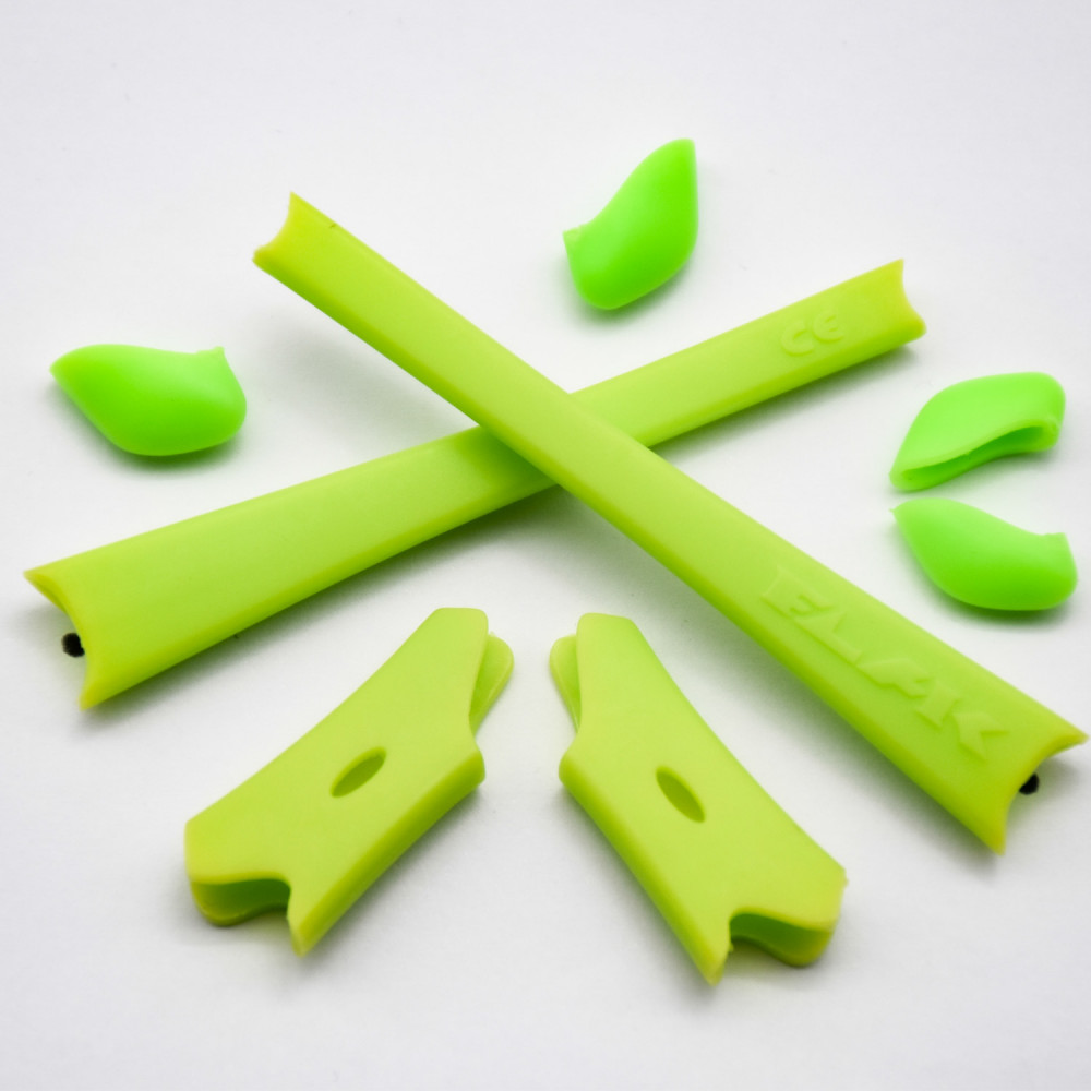 Imytpft Light Green Compatible/Replacement For Rubber Kit Oakley Flak Jacket /Flak Jacket XLJ  Earsocks  