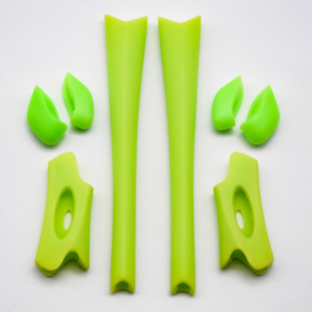 Imytpft Light Green Compatible/Replacement For Rubber Kit Oakley Flak Jacket /Flak Jacket XLJ  Earsocks  