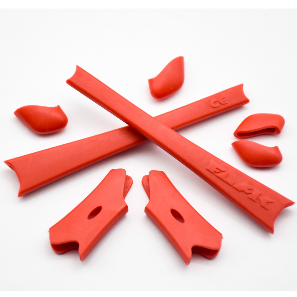 Imytpft Red Compatible/Replacement For Rubber Kit Oakley Flak Jacket /Flak Jacket XLJ  Earsocks  