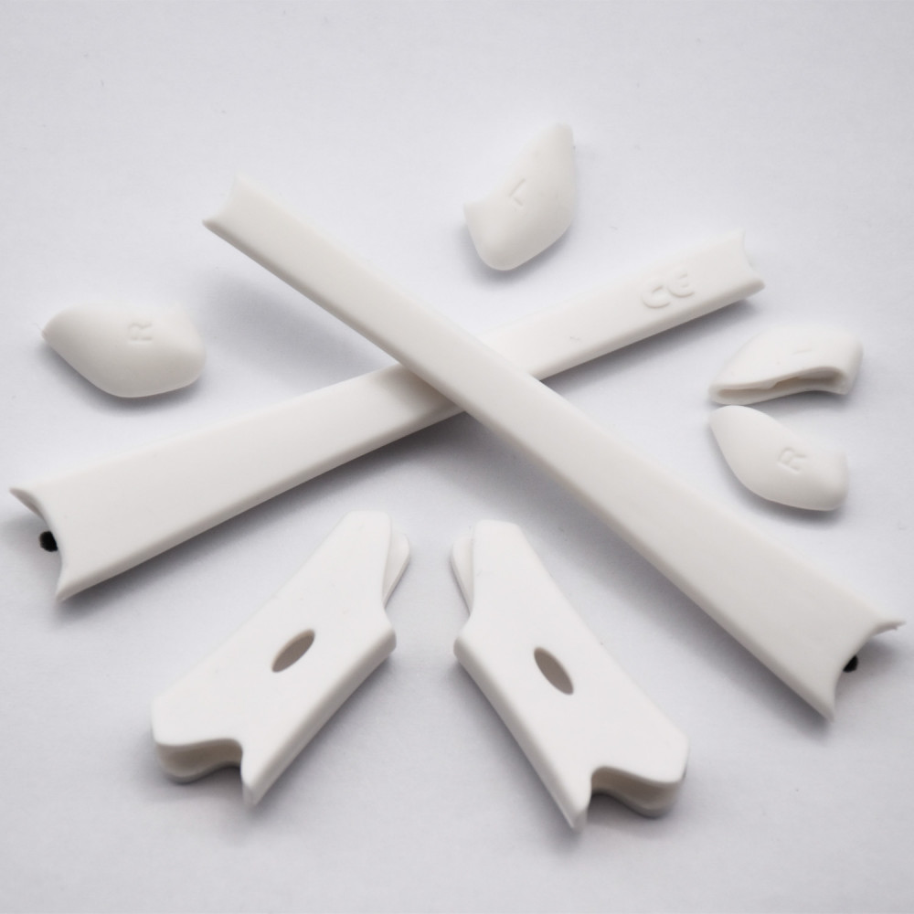 Imytpft White Compatible/Replacement For Rubber Kit Oakley Flak Jacket /Flak Jacket XLJ  Earsocks  