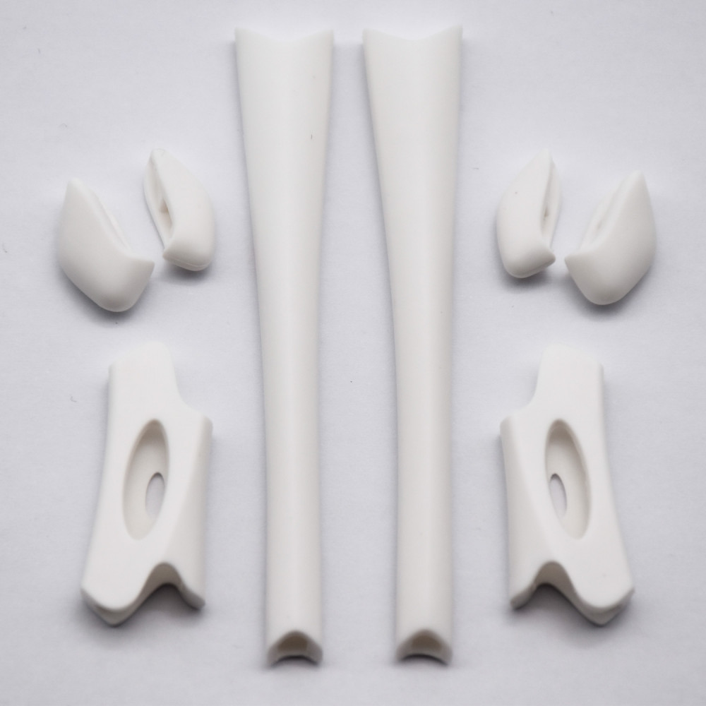 Imytpft White Compatible/Replacement For Rubber Kit Oakley Flak Jacket /Flak Jacket XLJ  Earsocks  