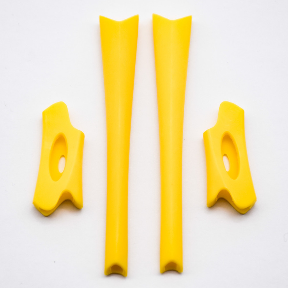 Imytpft Yellow Compatible/Replacement For Rubber Kit Oakley Flak Jacket /Flak Jacket XLJ  Earsocks  
