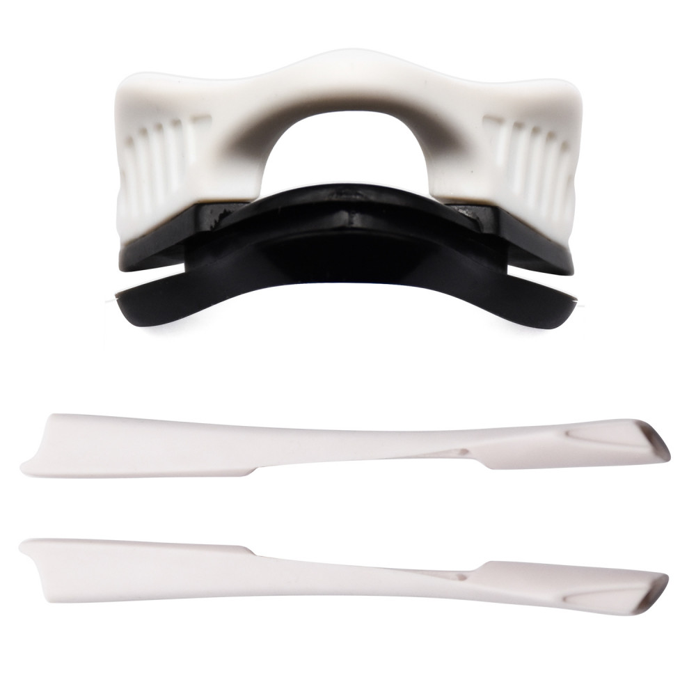 Imytpft White Compatible/Replacement Rubber Kit and Nose Pads For Oakley M2 Sunglasses 