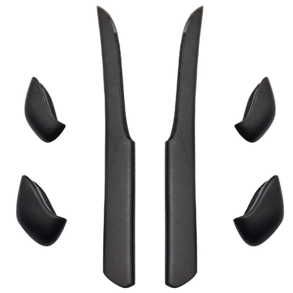 Imytpft Black Compatible/Replacement Silicone Leg Set For Oakley Fast Jacket XL Sunglasses Earsocks Rubber Kit