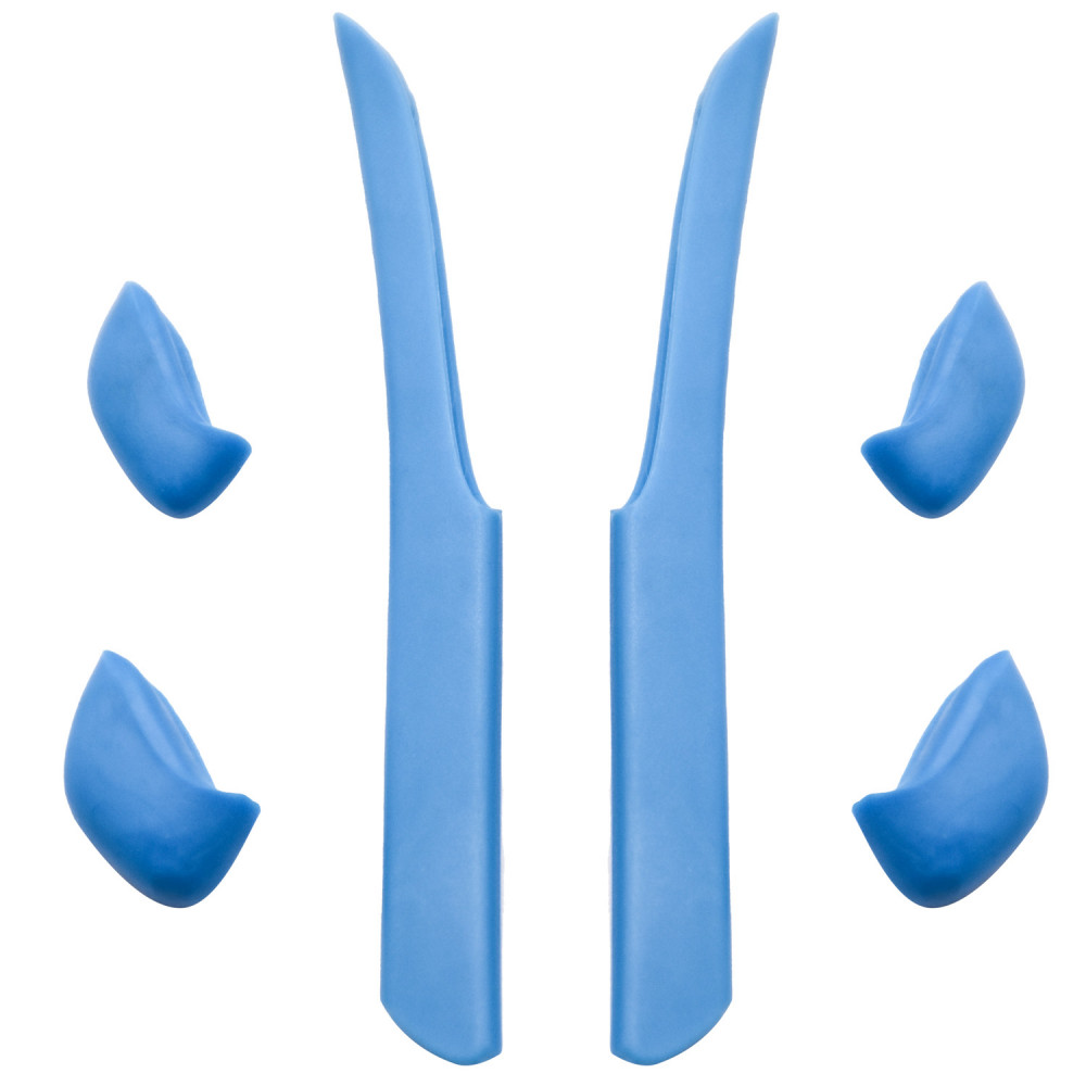 Imytpft Blue Compatible/Replacement Silicone Leg Set For Oakley Fast Jacket XL Sunglasses Earsocks Rubber Kit