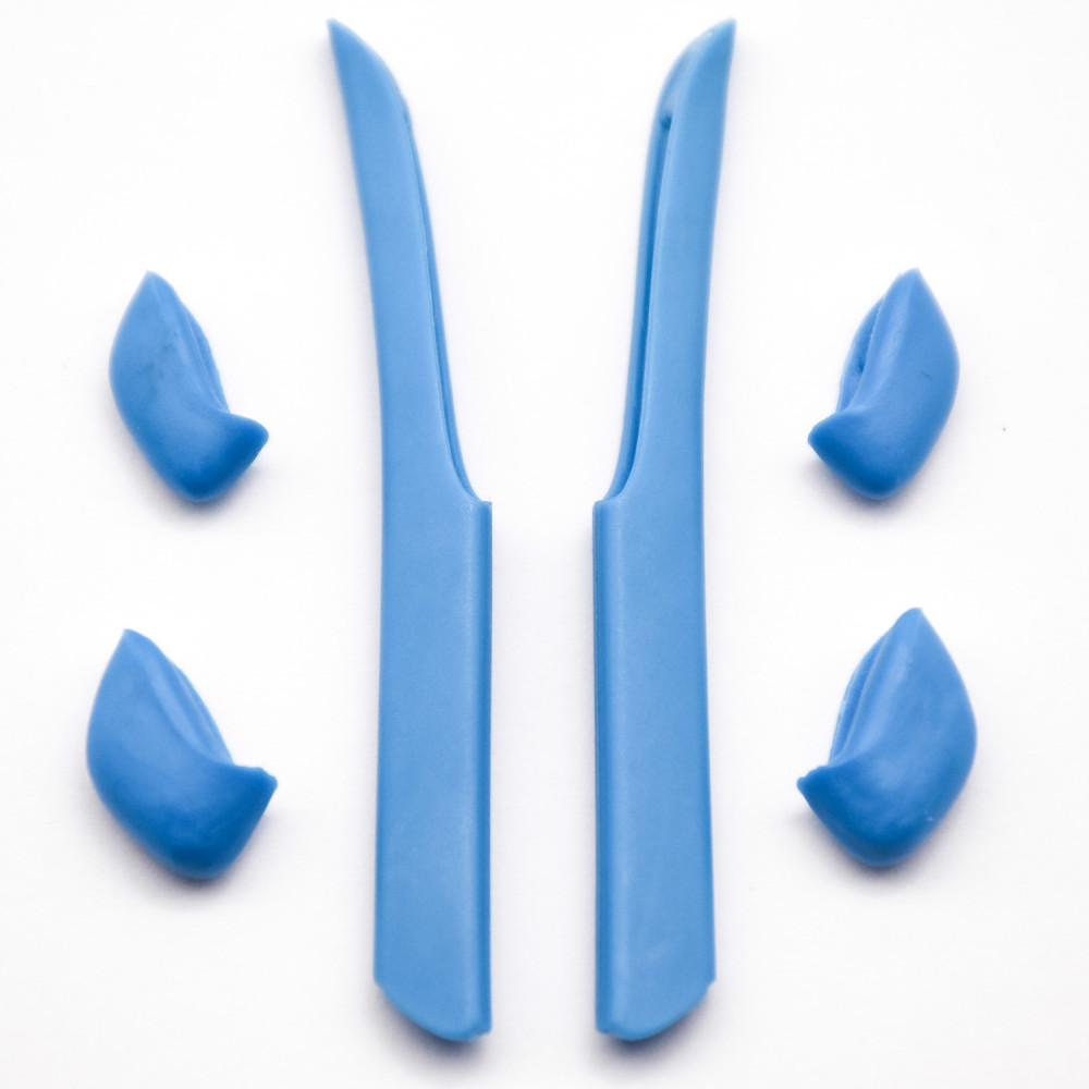 Imytpft Blue Compatible/Replacement Silicone Leg Set For Oakley Fast Jacket XL Sunglasses Earsocks Rubber Kit