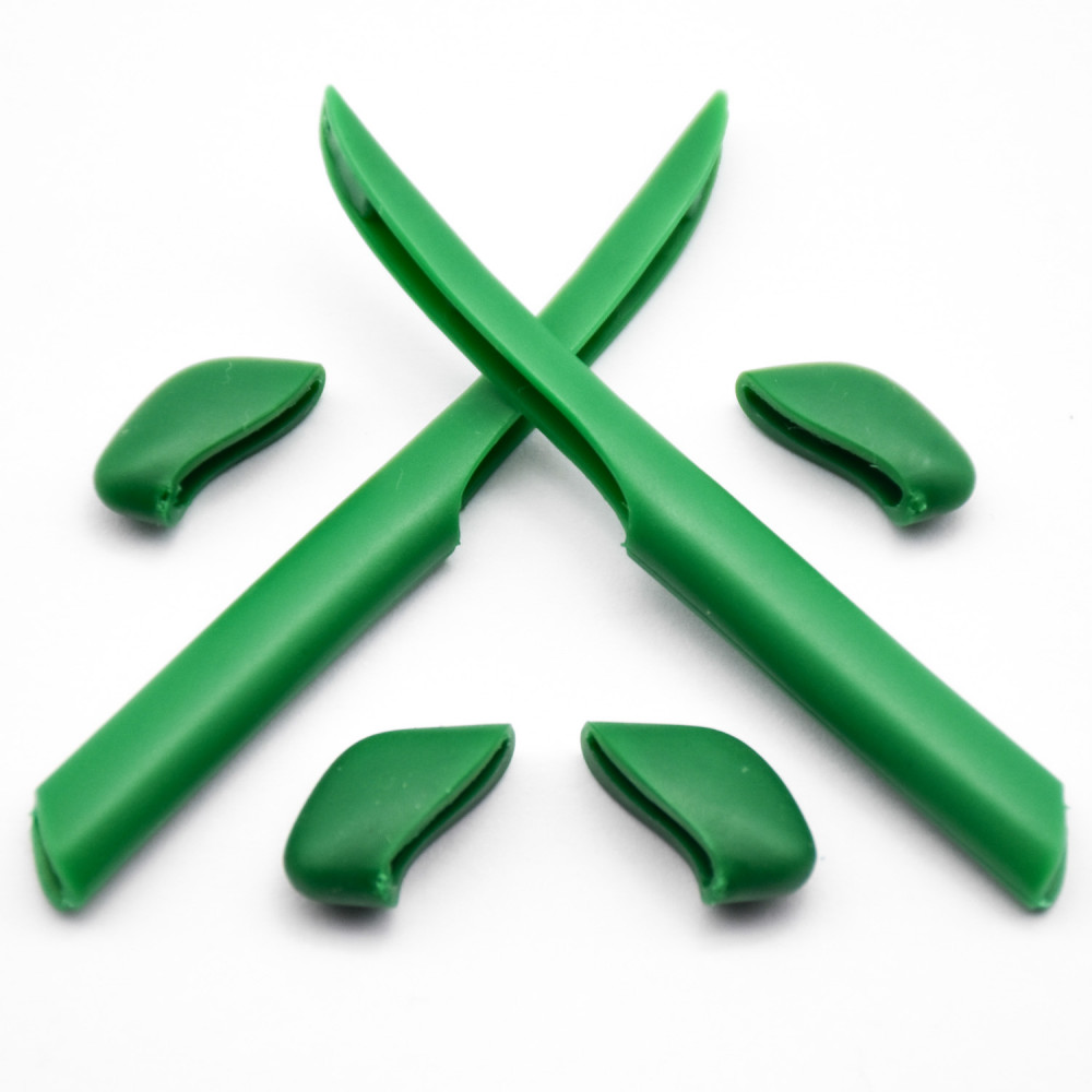 Imytpft Green Compatible/Replacement Silicone Leg Set For Oakley Fast Jacket XL Sunglasses Earsocks Rubber Kit